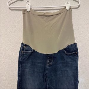 Mother The Looker Crop Maternity Jeans Here Kitty Kitty Skinny Size 27